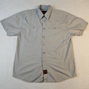 Vintage Independent Truck Co Shirt Mens XL Black Short‎ Sleeve Button Skater Y2K